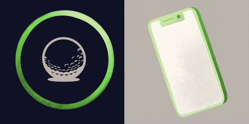GolfStatus logo and mobile phone