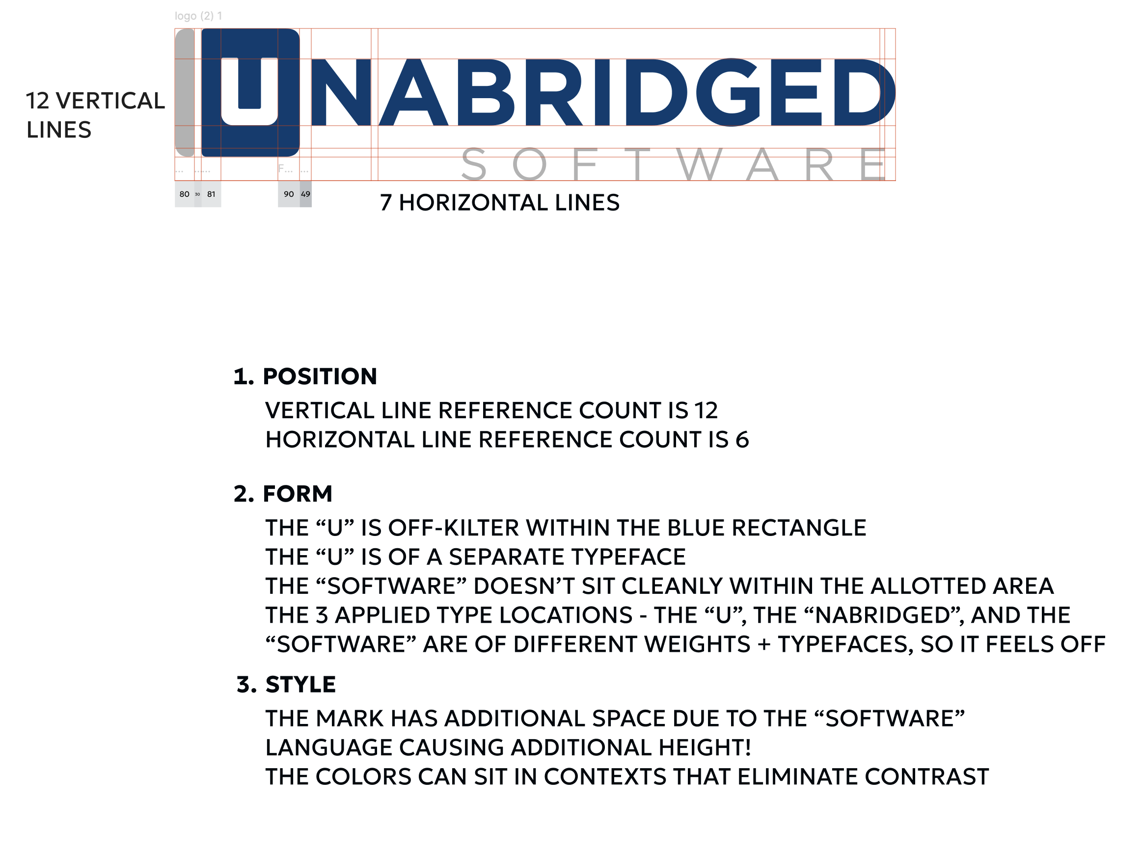 The original Unabridged logo with visual complexity and overlapping elements