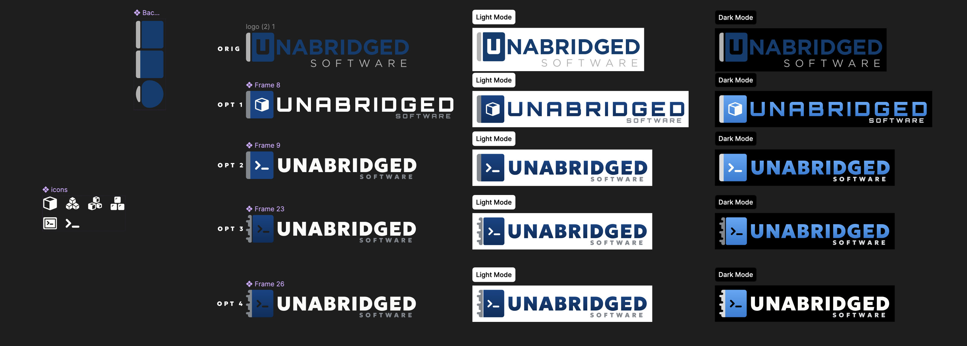 Iconography exploration with various icon styles